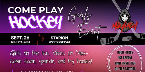 Come Play Hockey Girls Event!