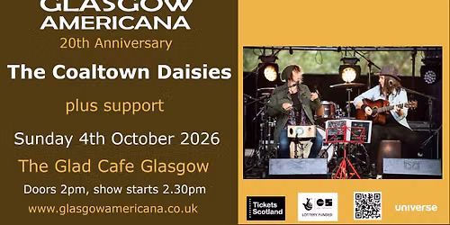 Glasgow Americana: The Coaltown Daisies plus support