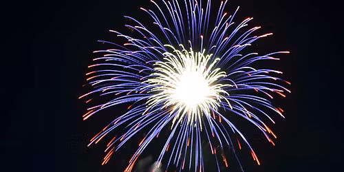 Fireworks following entertainment