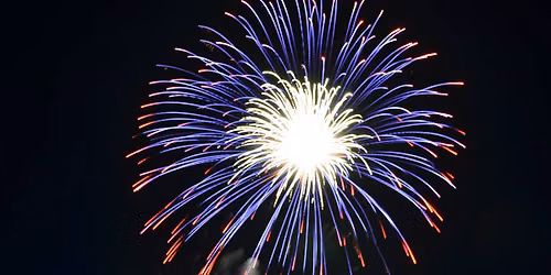 Fireworks following entertainment