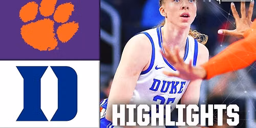 Clemson Tigers Womens Basketball at Duke Blue Devils Womens Basketball at Cameron Indoor Stadium