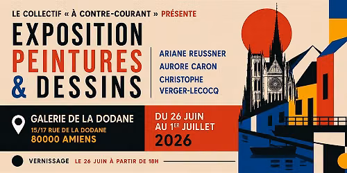 Exposition collective Galerie de la Dodane du collectif A Contre-Courant