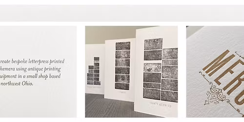 Letterpress Workshop - Monogrammed Cards