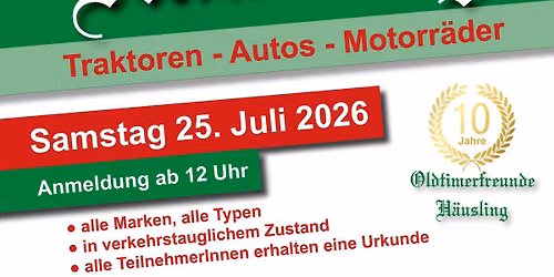 \u2666 Oldtimertreffen H\u00e4usling 2026 \u2666 10 Jahre