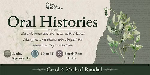 Oral Histories: Conversations with Carol & Michael Randall
