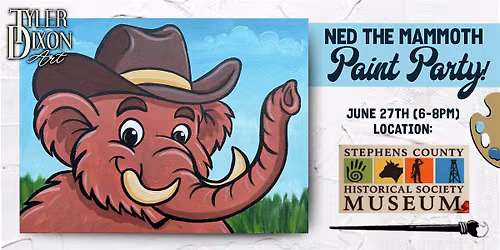 Mammoth Paint Night at the Stephens Country Historical Society Museum!