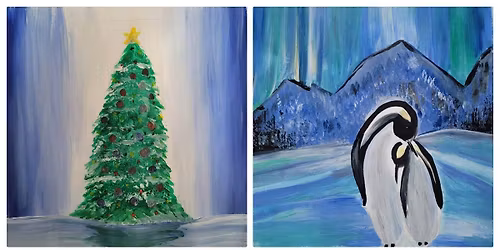 Festive paint and sip