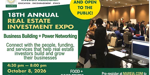 18h Annual Real Estate Investor EXPO - Mid Atlantic RE Investors Assn