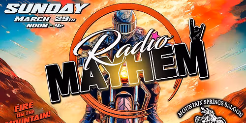 Radio Mayhem @ Mountain Springs Saloon 3\/29\/2025