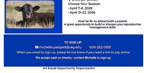 Beef Cattle AI and Pregnancy Determination School