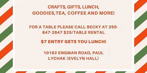 Paul Lychak Evelyn Community Hall Christmas Bazaar