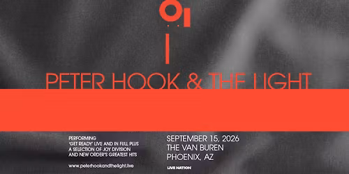 Peter Hook & The Light - North American Tour 2026