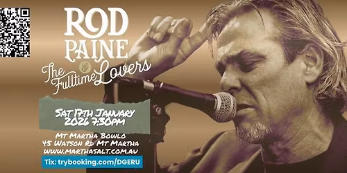 Rod Paine & The Fulltime Lovers Play Martha Salt (Sat 17 Jan 26)