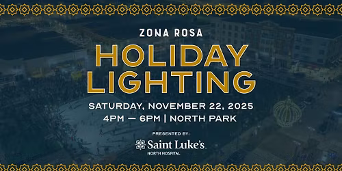 Holiday Lighting, presented by Saint Luke's North Hospital