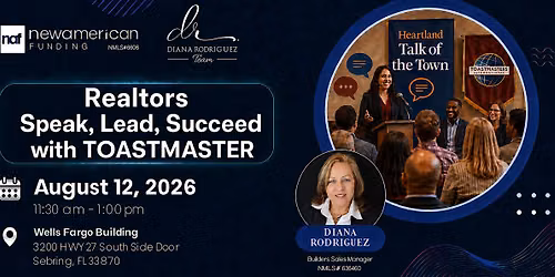 Realtors Speak, Lead, Succeed with Toastmaster