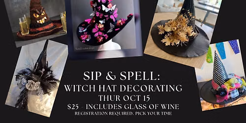 Sip & Spell: Witch Hat Decorating
