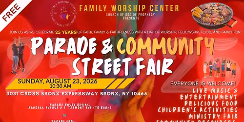 FWC Parade, Thanksgiving Service & Community Street Fair