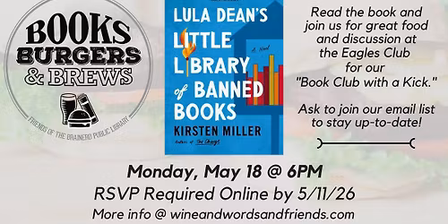 Books Burgers and Brews: Lula Dean's Little Library of Banned Books