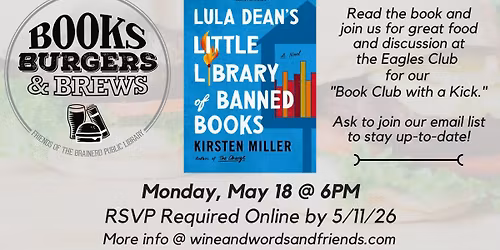 Books Burgers and Brews: Lula Dean's Little Library of Banned Books