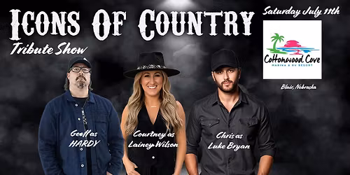 Tributes to HARDY - LAINEY WILSON and LUKE BRYAN LIVE at Cottonwood Cove - Blair Nebraska