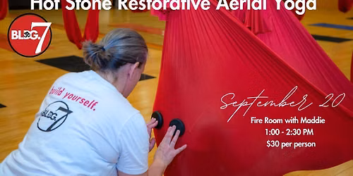 Hot Stone Restorative Aerial Yoga