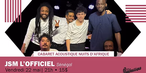 JSM L'OFFICIEL | Cabaret Acoustique Nuits d'Afrique