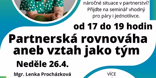 Partnersk\u00e1 rovnov\u00e1ha aneb vztah jako t\u00fdm
