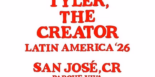 TYLER THE CREATOR en Costa Rica 2026 | Evento Oficial