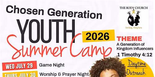 Chosen Generation Youth Camp and Conference - Becoming A Kingdom Influencer