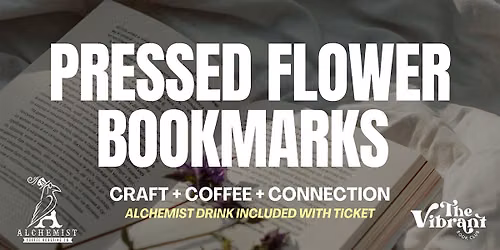 Boise's Pressed Flower Bookmark Night