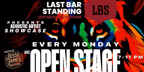 Acoustic Artist Showcase and Open Stage - Hosted by Jesse James