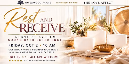 Rest and Receive - Sound Bath Experience