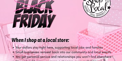 Pink Friday \u2013 Shop Local First
