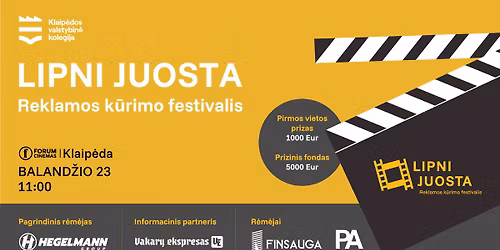Reklamos k\u016brimo festivalis "Lipni juosta"