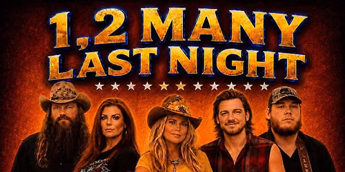 1, 2 Many Last Night: Modern Country Tribute @ ROOKIES ST. CHARLES