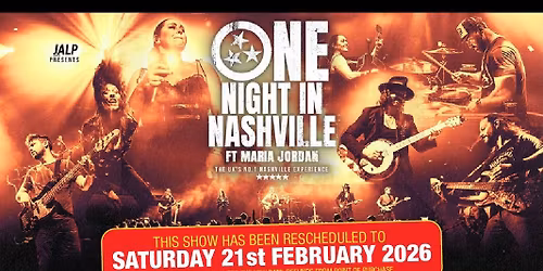 One Night In Nashville - The UKs No. 1 Nashville experience LIVE in Northampton!