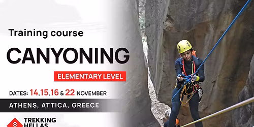 \u03a3\u03c7\u03bf\u03bb\u03ae Canyoning Elementary Level (\u0395\u03c0\u03b9\u03c0\u03ad\u03b4\u03bf\u03c5 \u0391\u03c1\u03c7\u03b1\u03c1\u03af\u03c9\u03bd)
