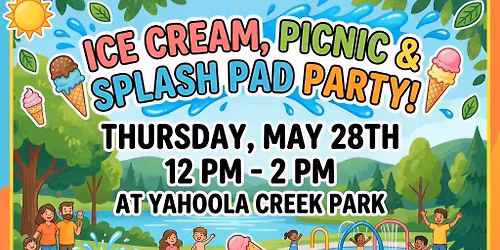 End of school year Icecream , picnic , and splash pad party ! 