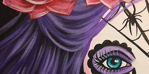 Day of the Dead Paint and Sip: Violet Widow
