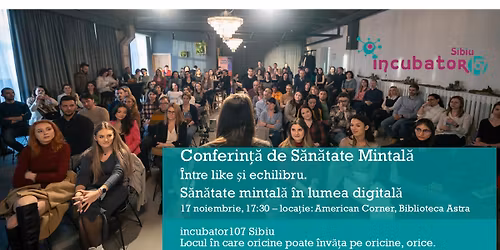 Conferin\u021b\u0103 de S\u0103n\u0103tate mintal\u0103, \u00centre like \u0219i echilibru