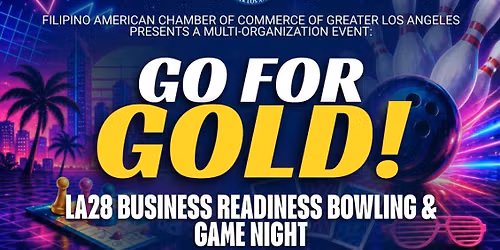 Go for Gold Bowling and Game Night Networking Event