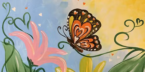 Paint and Sip: Butterfly in Bloom
