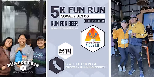 5k Beach Run at SoCal Vibes Co | 2026 CA Brewery Running Series