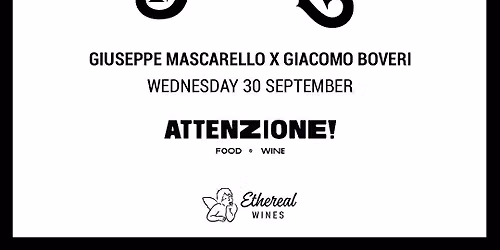 Giuseppe Mascarello x Giacomo Boveri Barolo and Timorasso Wine Dinner