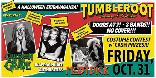 Zep, Ozzy & The Police at Tumbleroot ~ Halloween Bash Edition!