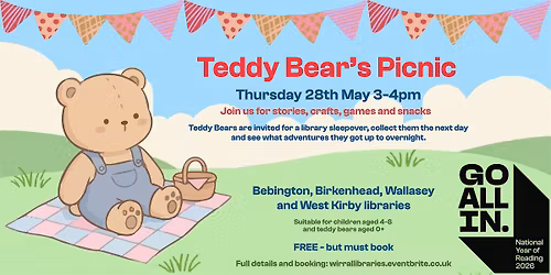 Teddy Bear's Picnic at Wallasey Central Library