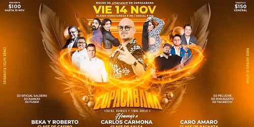 Copacabana salsa, bachata y timba social- noviembre \ud83c\udf42\u2728