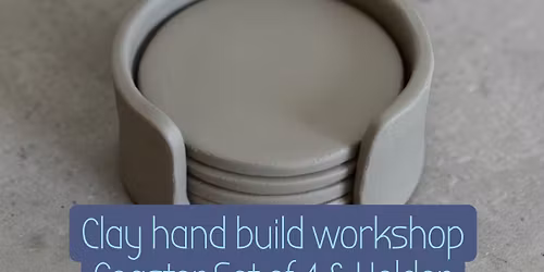 Coaster Set & Holder Clay Hand Building Workshop