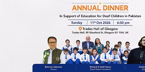Deaf Reach UK - Glasgow Annual Fundraising Dinner
