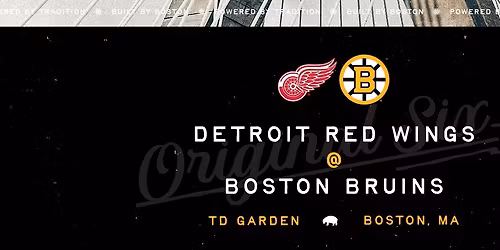 Boston Bruins at Detroit Red Wings at Little Caesars Arena
